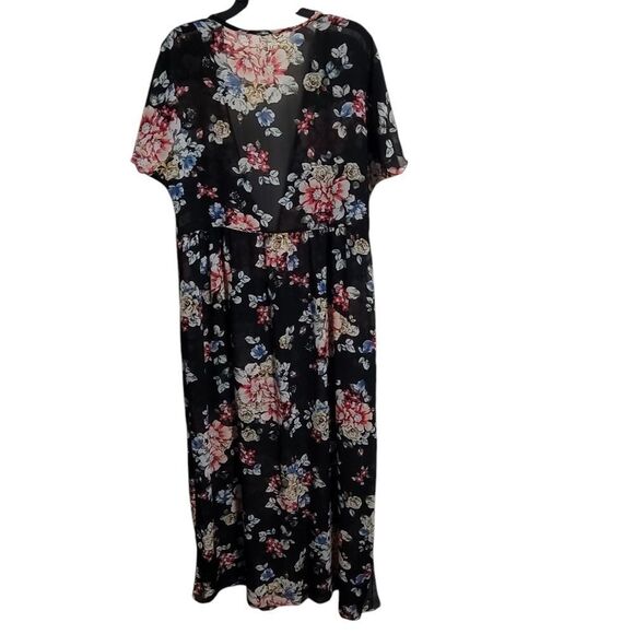 floral sheer kimino style robe - Picture 2 of 4